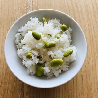 無洗米で炊く☆美味しい枝豆ご飯